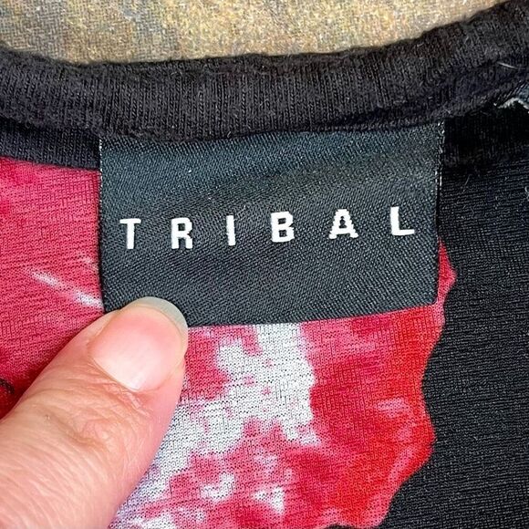 Tribal Floral Tank Top Blouse XL - Picture 6 of 11